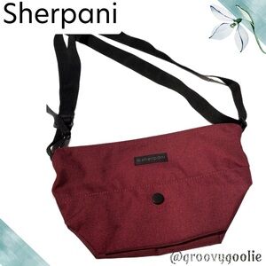Sherpani Red and Black Belt Bag Functional and Stylish
